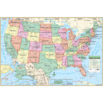 United States Simple Wall Mapkappa   The Map Shop | Simple Map Of USA States