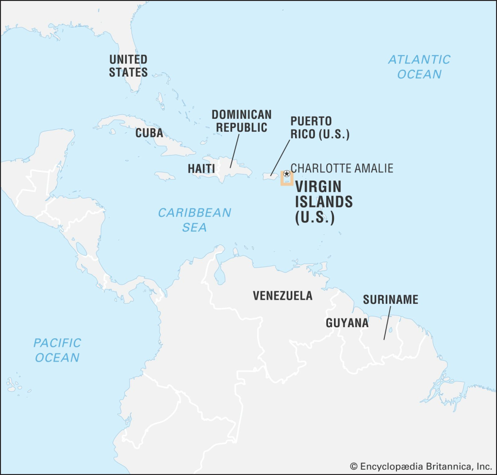 United States Virgin Islands | History, Geography, &amp;amp; Maps | Britannica | Map of the USA and Caribbean Islands