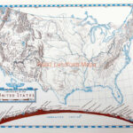 United States With Generalized Section – Raisz Landform Maps | Map Of The USA With Landforms