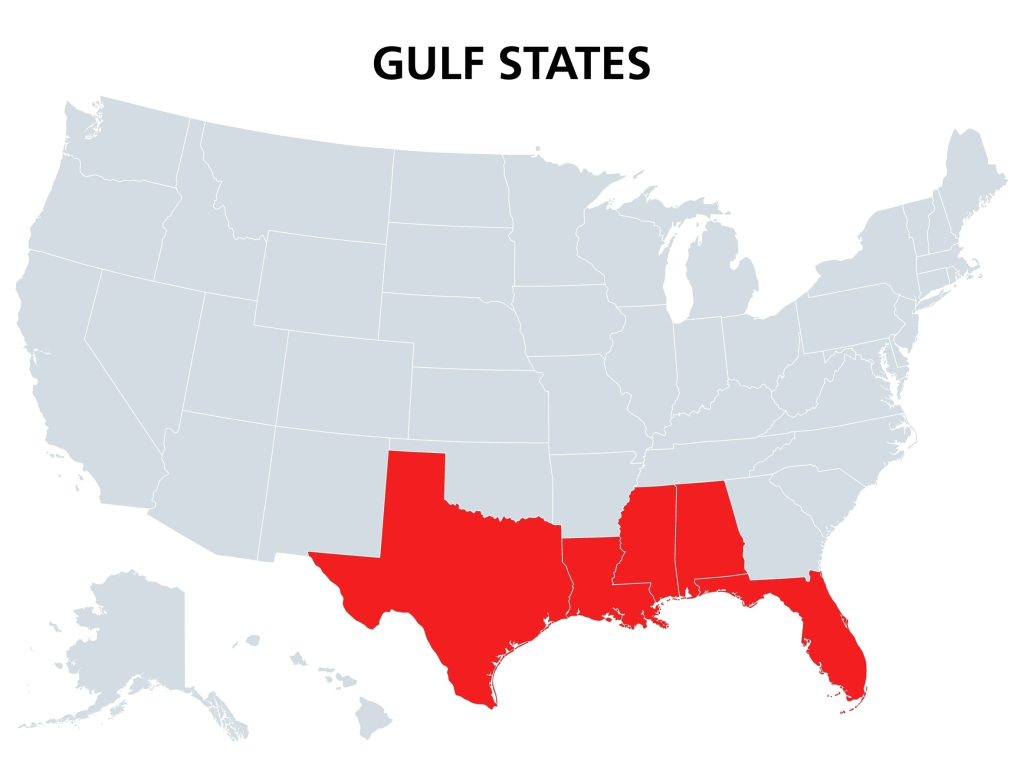 Us Gulf Coast Map | Mappr | Map Of Gulf Coast Usa