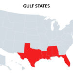 Us Gulf Coast Map | Mappr | Map Of Gulf States USA