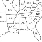 Us Map Image Of United States Black And White North America | Outline Map Of USA With State Names