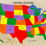 Us Map Puzzle With State Capitals | Map Of The USA States And Capitals