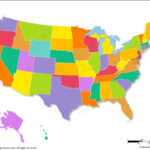 Us Map Without Names, Color Map Of The United States | State Map Of USA Without Names