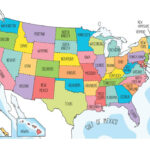 Us Maps To Print And Color   Includes State Names, At | Kids Map Of USA Printable