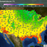 Us National Wind Chill Map | Temperature Map Of The Usa Today