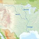 Us Rivers Map | Missouri River On Map Of Usa