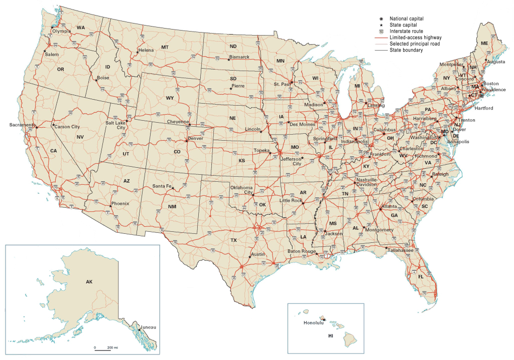 Us Road Map: Interstate Highways In The United States - Gis Geography | Road Map of USA States