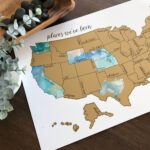 Us Scratch Off Map | Unique Gift Ideas Kids | Wedding Gift For | Map Of Usa Scratch Off