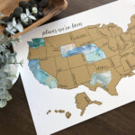Us Scratch Off Map | Unique Gift Ideas Kids | Wedding Gift For | Scratch Off Map Of USA