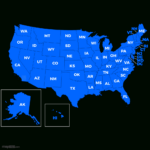 Us States Map With Abbreviations | Map Of The USA With Abbreviations