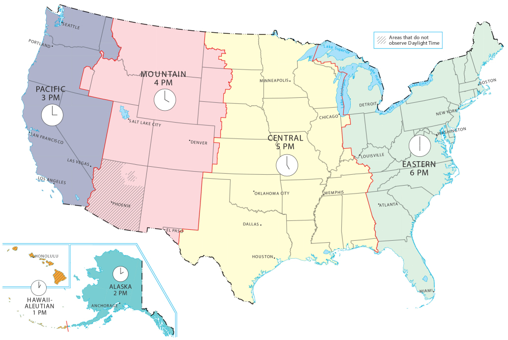 Us Time Zone Map - Gis Geography | Printable Map Of Time Zones Usa