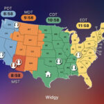 Us Time Zone Map : R/Widgy | Map Of USA Time Zones And States
