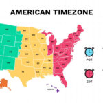 Us Time Zone Map Template | Find United States City Current Time | Map Of USA Time Zones Printable
