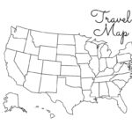 Us Travel Map | Fill In Map | Color In Map | Us Color Map   Etsy Denmark | Map Of USA To Fill In