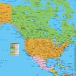 Usa And Canada Map ( North America ) For Gps Includes Hawaii And | Map Of Usa Canada Alaska