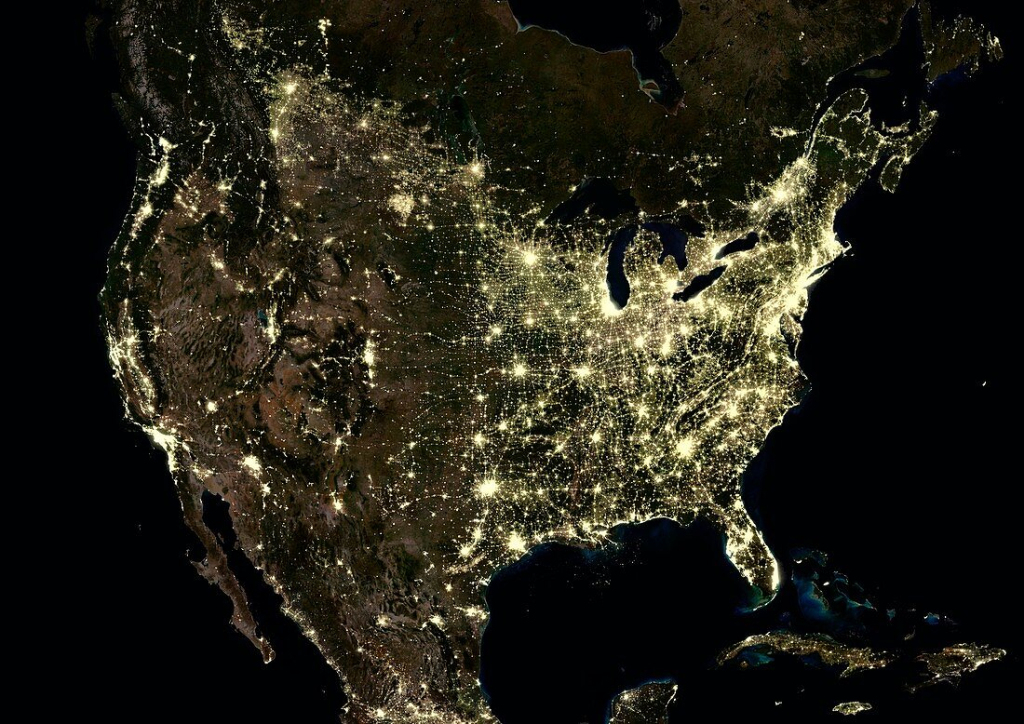 Usa At Night,Satellite Image – Bild Kaufen – 11712785 ❘ Science | Satellite Map Of Usa At Night