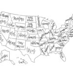 Usa Color In Map Digital Download, United States Map, Color In Map | Color In Map Of Usa