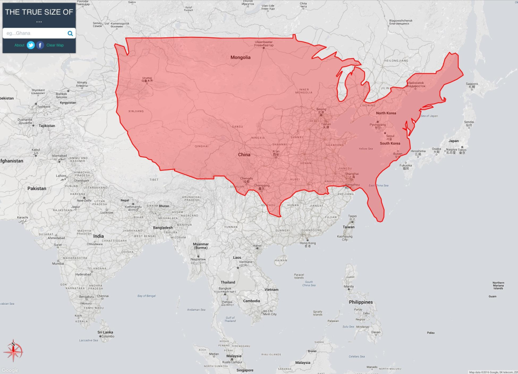 Usa Compared To East Asia At Same Latitudes [2048X1536] : R/Mapporn | Map of USA and Asia