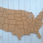 Usa Cork Board, Usa Corkboard Map, Pin Board, Usa Bulletin Board, Country  Cork Boards, State Cork Boards, United States Corkboard   Etsy.de | Map Of Usa Cork Board