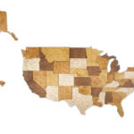 Usa Holzkarte Puzzle | Wooden Puzzle Map Of USA