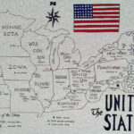 Usa Karte 1863 Union States | Map Of USA In 1863