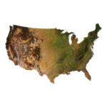 Usa Map 3D Model | 3D Topographic Map Of Usa