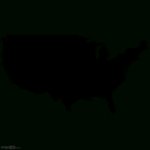 Usa Map Black | Black Map Of The USA