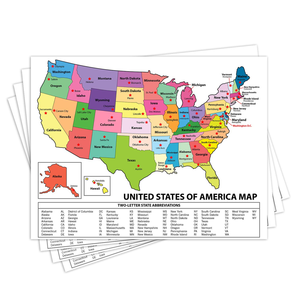 Usa Map Cardstock - Bulk And Wholesale - Fine Cardstock | Printable 3X5 Map Of Usa