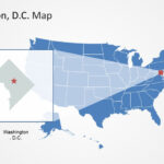 Usa Map Washington Dc Map Ppt   Slidemodel | Map Of USA With Washington Dc