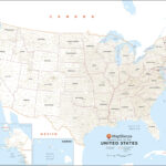 Usa Map With County Names   Extra Large Map | Stanfords | Map Of Usa By County