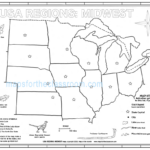 Usa Regions – Midwest | Free Printable Outline Map Of The Midwest USA