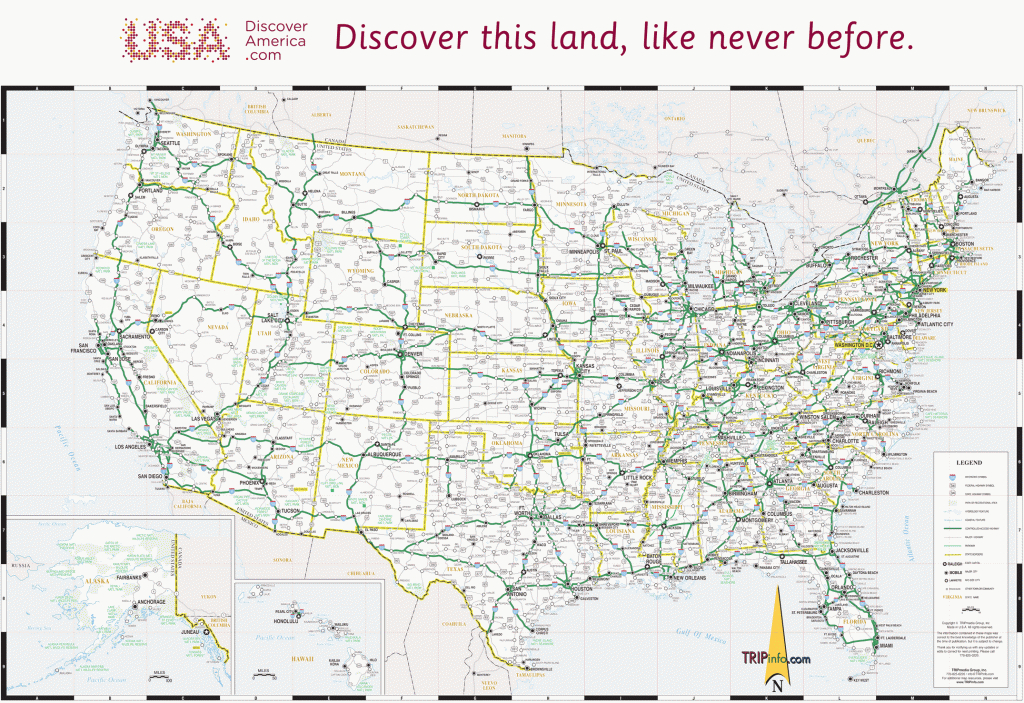 Usa Road Map | Printable Road Map Of Usa