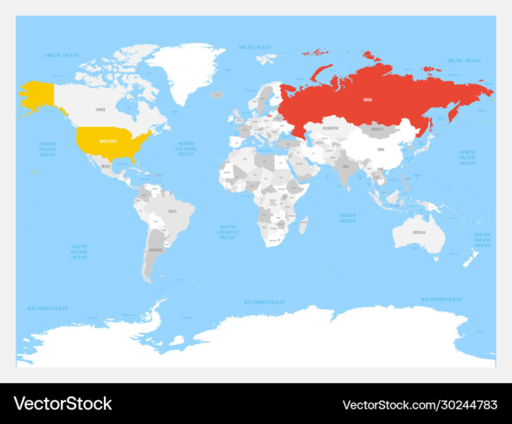Map of USA and Russia Map of USA and Russia