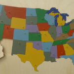 Usa States: Wooden Puzzle Map | Wooden Puzzle Map Of Usa