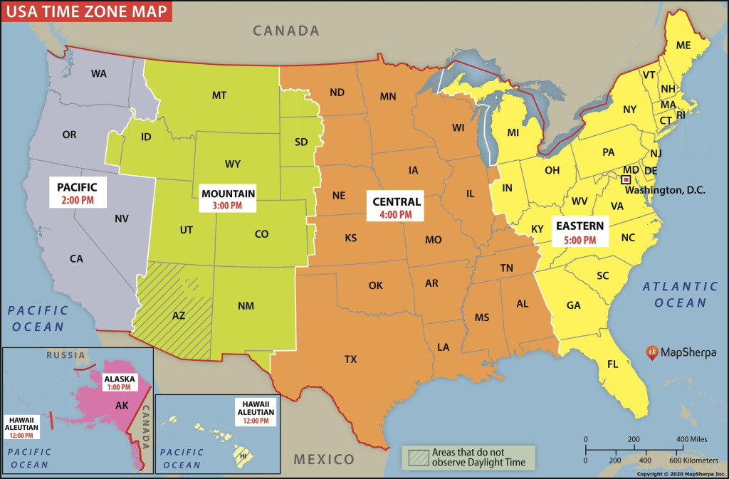 Usa Time Zone Map - Extra Large | Stanfords | Map Of Time Zones In Usa