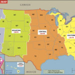 Usa Time Zone Map   Large | Stanfords | Map Of USA Time Zones By State