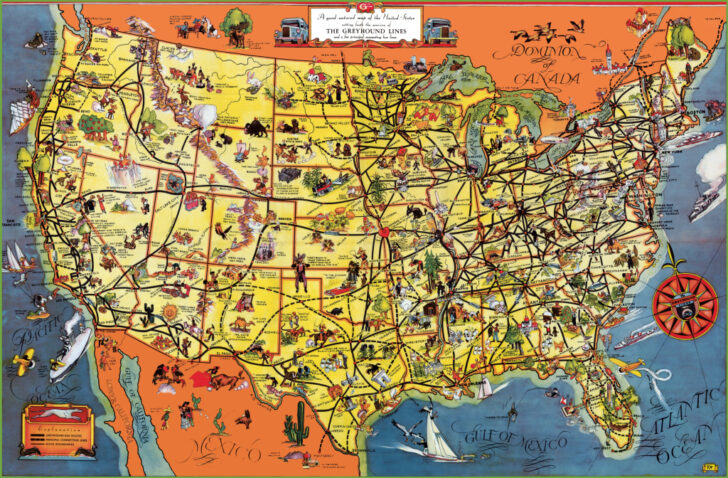 Map of USA For Travel
