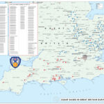 Usaaf Bases In Great Britain During World War Ii Map   Us 8Th Air | Map Of Usa Show Military Base Printable