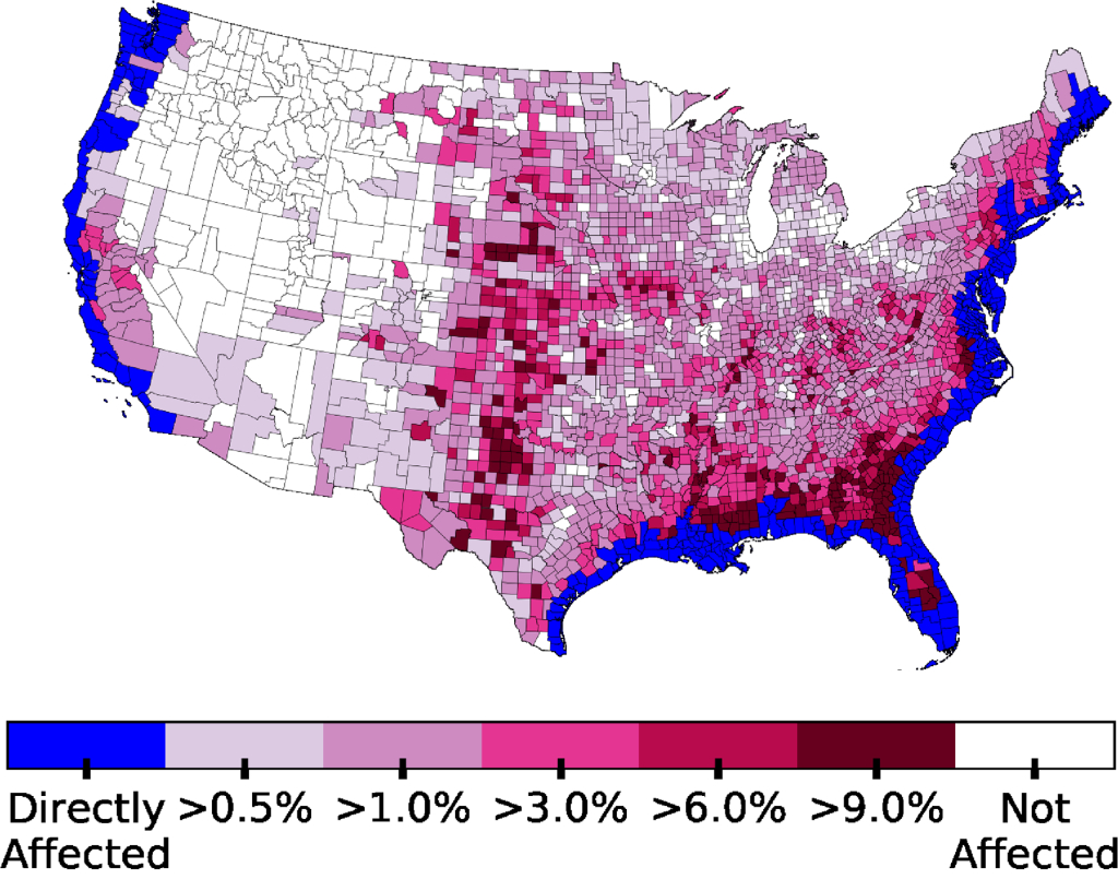 Usc Study Says Rising Sea Levels Could Reshape The U.s. Map | Map Of Usa With Sea Level Rise