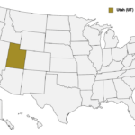 Utah Counties Map | Mappr | Utah On Map Of USA