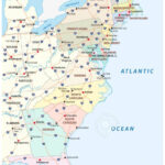 Vektorkarte Der Ostküste, Usa Lizenzfrei Nutzbare Svg | Map Of Usa East Coast