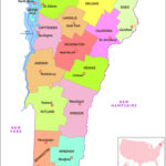 Vermont Map | Map Of Vermont (Vt) State With County | Map Of Vermont State USA