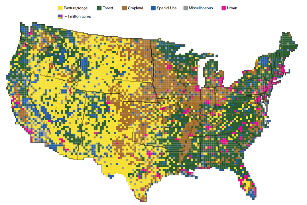 Visualizing Land Use In The United States – Center For Data Innovation | Land Use Map Of Usa