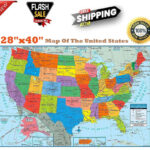 Wall Map Of The United States Usa Road Travel Maps City Name Us | Map Of Usa With City Names