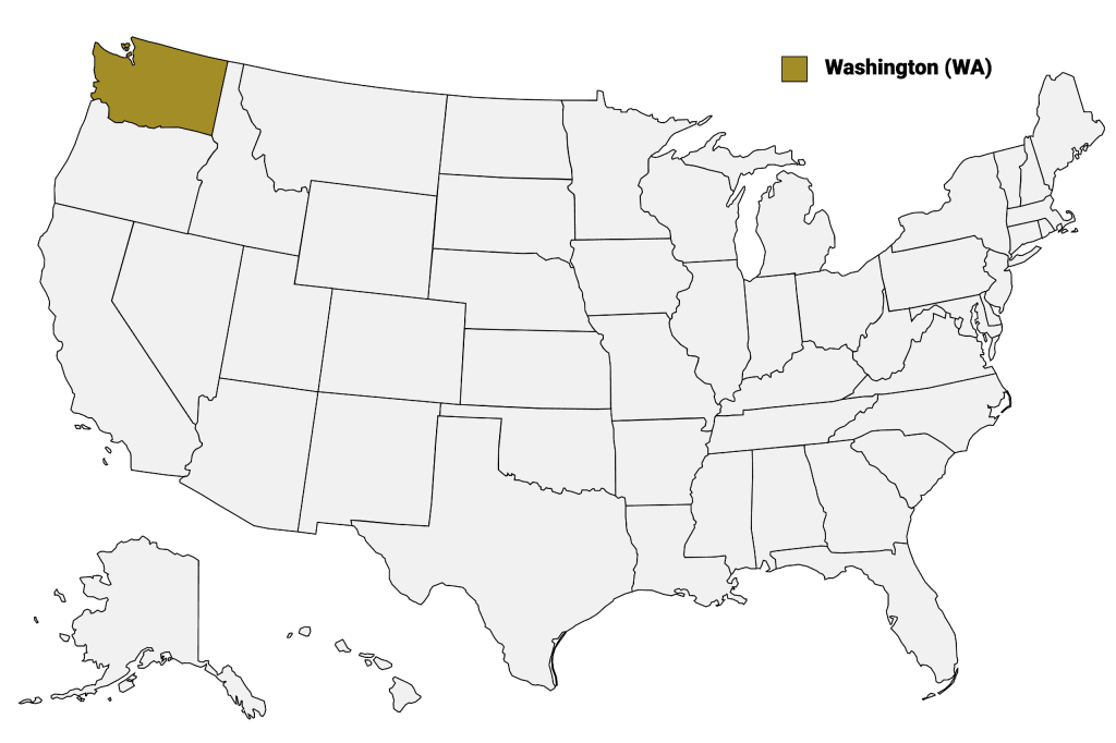 Washington Counties Map | Mappr | Washington State on Map of USA