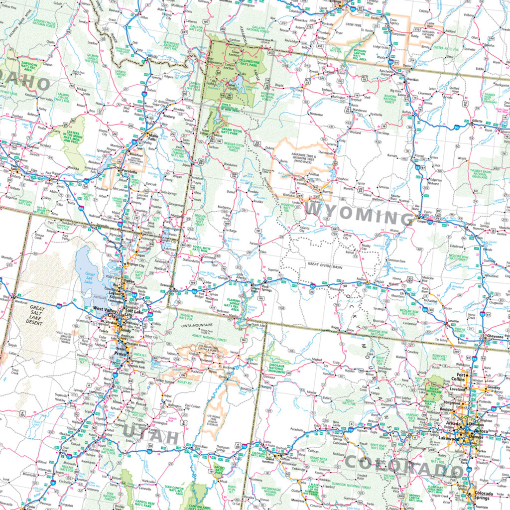 Western United States Map Rand Mcnally | Driving Map Of Western Usa