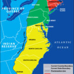 What Are The 13 Original Colonies? | 13 Original States | 13 Colonies Of Usa Map