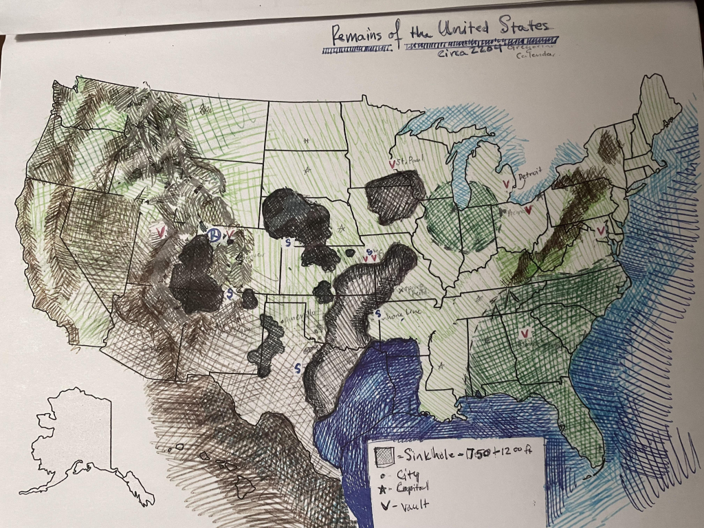 What Remains Of The United States After A Slow Decline. Excessive | Map Of Sinkholes In Usa