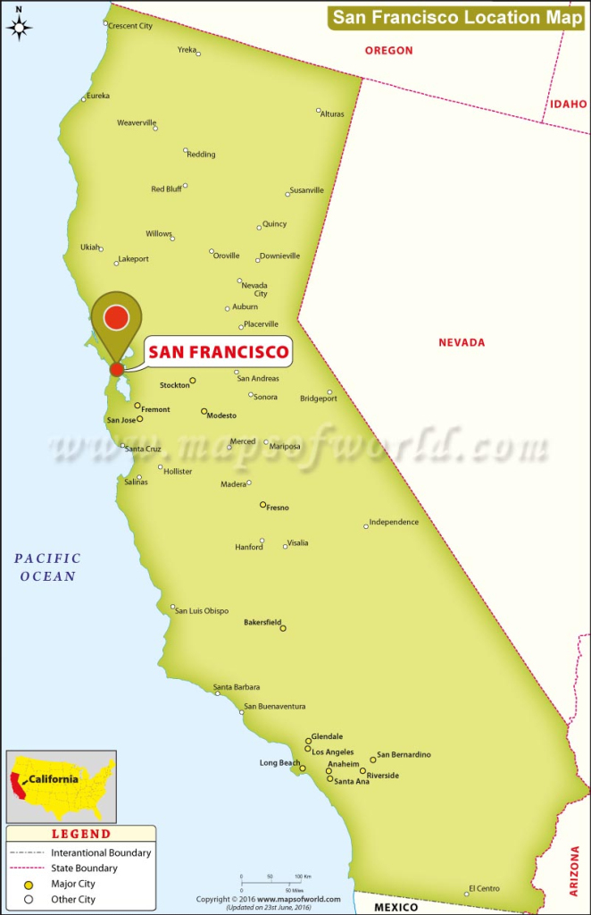 Where Is San Francisco? - Usa City Location Map | San Francisco on Map of USA